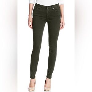 7 For All Mankind Olive Skinny Trousers